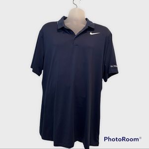 NWT Nike Golf Standard Fit Navy Blue Mens Short Polo Shirt Size XL
